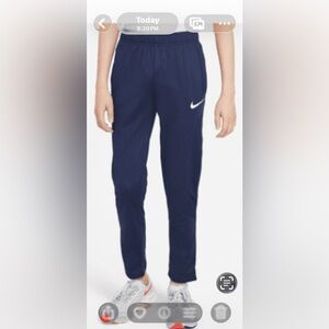 Nike Big Kids Youth Dri-Fit Training Pants Midnight Navy/white NWT size L 14/16